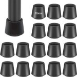 Forehill - 16 pcs embout rond extérieur renforcé diamètre 16mm, protection pied de chaise Forehill - 16 pcs embout rond extérieur renforcé diamètre 16mm, protection pied de chaise