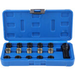 16 pi�ces kit d'outils de r�paration de filetage de bougie d'allumage, taille du filetage m14 x 1, 25mm, ...