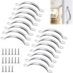 16 pi�ces poign�es de placard, poignee de meuble avec des vis, poign�e meuble cuisine, poign�es en acier ...