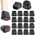 16 prot�ge - jambes en silicone et feutre pour pieds de table chaise antid�rapants insonorisants noir ...