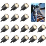 [jamais utilis�] lot de 16 spot led encastrable ext�rieur, ip67 �tanche, � 32mm, spots � encastrer ext�rieur ...