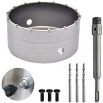 160mm scie � cloche bi - metal pour carrelage beton, scies cloches carotteuse tr�pan beton, avec adaptateur ...