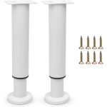 17, 8 - 30, 5 cm - lot de deux pieds de lit r�glables en m�tal - connecteurs robustes pour meubles - ...