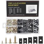 170 pièces clips de fixation voiture, clips voiture, agrafes carrosserie, 85 vis cruciformes, 85 clips ... 170 pièces clips de fixation voiture, clips voiture, agrafes carrosserie, 85 vis cruciformes, 85 clips ...