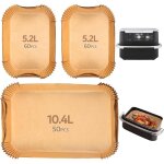 170pcs papier cuisson air fryer pour ninja foodi flexdrawer af500eu 10. 4 l, food - grade bpa gratuit, ...