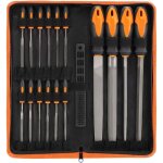 17pcs limes et r�pes, lime metal en acier forg� t12, 4x grand limes metal, 12x lime aiguille metal et ...