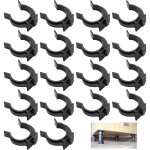 18 clips de fixation pour meubles de cuisine (noirs), clips de fixation pour meubles de cuisine, meubles ...