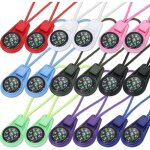18 pi�ces mini boussole de survie multicolore boussole de poche pour camping en plein air randonn�e boussole ...