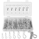 180 pi�ces goupilles fendues r clips 6 tailles, goupille beta en acier inoxydable, assortiment de goupilles ...