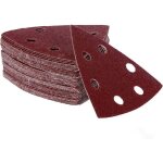 180 triangles de ponçage velcro pour ponceuse delta mix - 93 x 93 x 93 mm, 6 trous - 30 x grains 40 / ... 180 triangles de ponçage velcro pour ponceuse delta mix - 93 x 93 x 93 mm, 6 trous - 30 x grains 40 / ...