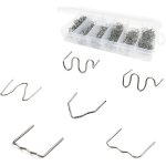 1800 pcs agrafes chaudes en acier au tungst�ne, 0. 8mm / 0. 6mm baguettes de soudage agrafe chaude clou ...