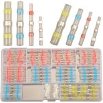 180pcs connecteur bout � bout thermor�tractable, cosses electriques � sertir thermor�tractables, �tanche ...