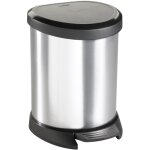 185376 aspect mtal poubelle  pdale aspect mtal 5 l mtal - curver