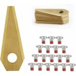18pcs lames de rechange pour titane accessoires pour tondeuses robot + 18pcs vis, lame de rechange pour ...