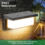 18w applique murale ext�rieure led avec d�tecteur de mouvement moderne �tanche applique ext�rieure 3000k ...