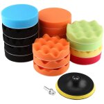 19 pices 5 'kit de tampon de polissage ponge de polissage pour tampon de polissage de voiture avec ...