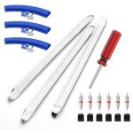 [jamais utilis�] 19 pi�ces d�monte - pneus, 30 cm d�monte - pneus avec 3 protections de jante et 6 valves ...