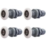 (19mm) roulettes porte de douche, roulette porte coulissante douche en laiton 4 pi�ces pour rouleau pour ...