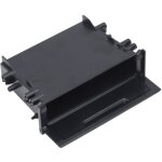1din car radio storage box multi application abs black inner organizer remplacement pour mitsubishi autoradio, ...