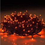 1pc 200 led guirlande lumineuse flamme vacillante 40 pouces, ampoules en verre transparent, parfait pour ...