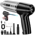 1pc aspirateur de voiture rechargeable, aspirateur portatif sans fil haute puissance 120 w, sans balais, ...