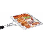 1pc griller panier portable pour barbecue, grand grille panier r�ti pour poisson, l�gumes, steak, crevettes, ...