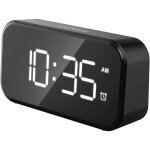 1pcsr�veil num�rique led de chevet aliment� par secteur, r�veil � affichage num�rique � 5 led avec double ...