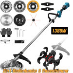 2 - en - 1 1380w motobineuse �lectrique et coupe - bordures brushless sans fil 18800 rpm / 680 rpm, debroussai ...
