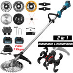 2 - en - 1 1380w motobineuse �lectrique et coupe - bordures brushless sans fil avec 2x4. 0ah batt. 18800 ...