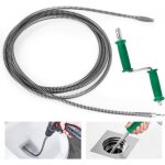 2 en 1 furet deboucheur canalisation 3 m furet plomberie diam�tre 10 mm avec poign�e et adaptateurs de ...