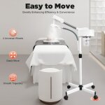 2 en 1 vapozone esthetique professionnel, appareil vapeur pour visage sauna facial pour studio de beaut�, ...