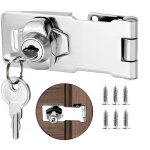 2. 5 inch cadenas � loquet porte en avec diff�rentes cl�s, moraillon de verrouillage, serrure bo�te aux ...