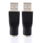 2 adaptateurs usb 2. 0 m�le vers ps / 2 femelle pour clavier et souris d'ordinateur pc