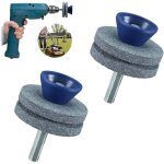 2 aff�teurs de lame de tondeuse � gazon double couche, aff�teur de lame de tondeuse � gazon r�sistant ...