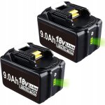 2 batteries li - ion bl1890b 18v 9, 0ah de remplacement pour les mod�les makita 18v bl1860b, bl1860, ...