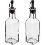 2 bouteilles huile vinaigre verre 0, 16l - 5five