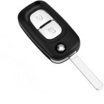 2 boutons coque de cl� de voiture compatible avec r - enault clio 3 kangoo twingo wind master modus trafic ...
