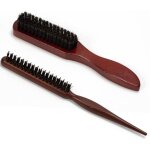 2 brosse en poil de sanglier, brosse poils sanglier, brosse cheveux poils de sanglier, brosse sanglier ...
