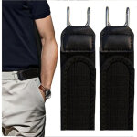 2 ceintures velcro sans boucle, �lastiques avec crochets m�talliques ajustables et design respirant dissimul�, ...
