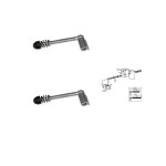 Locinox - 2 charnières m12 pr portillon de jardin avec 2 supports à souder l 130mm Locinox - 2 charnières m12 pr portillon de jardin avec 2 supports à souder l 130mm