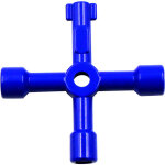 2 cl�s triangulaires int�rieures universelles, bleues, pour vannes de compteur d?eau � carr�, 1 jeu