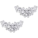 2 clips de chaussures en cristal, clips de chaussures en strass, boucles de chaussures argent�es adapt�es ...