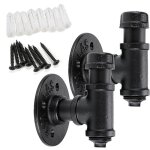 2 crochets de suspension vintage et industriel - fixation murale rétro - support de rangement pour robe, ... 2 crochets de suspension vintage et industriel - fixation murale rétro - support de rangement pour robe, ...
