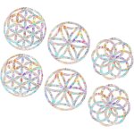 2 ensembles autocollants statiques anti - collision pour fentres lot de dcoratifs arc - ciel diy film ...