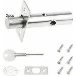 2 ensembles boulons de s�curit� lock boulons de porte � mortaises serrures verrou en acier inoxydable ...