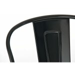 Clp - lot de 2 tabourets de bar aiden en m�tal noir