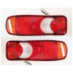 2 feux arrires lampe pour camion, benne basculante, tracteur, remorque, chssis - ampoules universelles ...