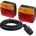 2 feux de remorque, c�ble de 7, 5 m, 7 broches, 12 v, �tanche ip65, convient pour voiture, camion, caravane, ...