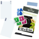 2 films protecteurs pour smartphone gps 145 x 82 mm (14, 5 x 8, 2 cm, 6, 6 ) vitu