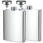 2 flasques en acier inoxydable, ensemble de flasques en acier inoxydable, en acier inoxydable 304, pour ...